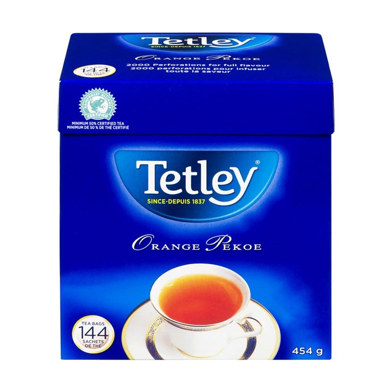 Tetley Orange Pekoe Tea Bags - 144 Bags - Basic Vending Grocery & Halal ...